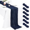 6 Pack Cheesecloth Table Runner, 10Ft Boho Gauze Table Runner