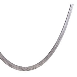 Avalent Snake Chain, Snake Chain, Men's, Width 0.2 inch (4 mm), Stainless Steel Choker Chain, Snake Choker Chain, Men's, 15.7, 17.7, 19.7, 19.7, 21.7, 21.7, 21.7 inches (40 cm), 17.7 inches, Stainless