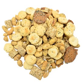 Grab Our Nuts Dillicious Snack Mix 30 Ounce Jar: Roasted & Salted Peanuts, Oyster Crackers, Whole Wheat Squares, Mini Rye Chips