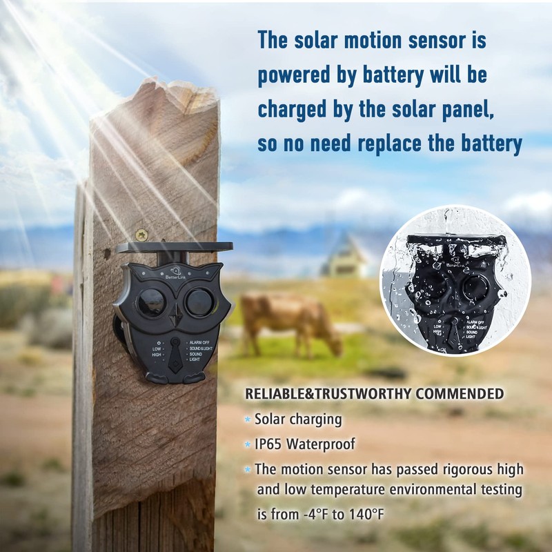 Supplemental Solar Driveway Motion Detector&Sensor (Sensor only,can Work independently Without