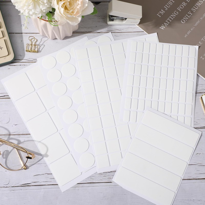 JANYUN 280 Pcs Double Sided Sticky Dots Removable Square Putty