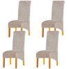 LANSHENG Velvet Dining Chair Covers, Stretch Large Chair Slipcovers for