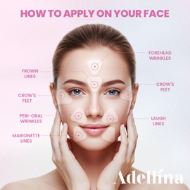 Anti-Wrinkle Forehead and Facial Patches – Overnight Triangle Patches for Forehead, Smile Lines & Under-Eye – 144 pcs (Purple1)