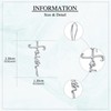 Faith Earrings 925 Sterling Silver Cross Faith Dangle Earrings Christian