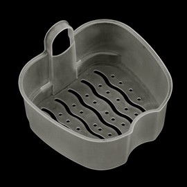 Recipiente para dientes falsos, no tóxico y duradero, caja de dentadura postiza de secado rápido para ancianos para guardar sus dentaduras postizas(# 10 azul claro)