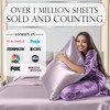 DECOLURE Satin Bed Sheets - 4 Piece Luxury Silky Full