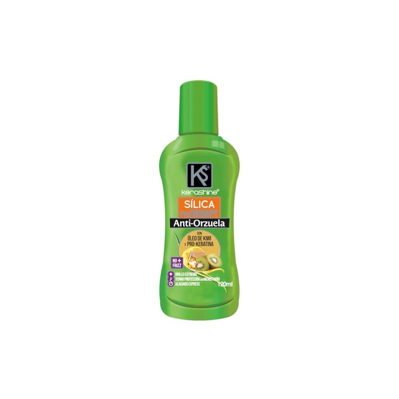 KeraShine Silica en Gotas de Seda Kiwi, Tratamiento Capilar Protector