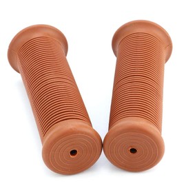 Handlebar Grips, Pack of 2, 22 mm, Universal Retro Motorcycle Throttle Grip (Yellow Brown), Yellow brown