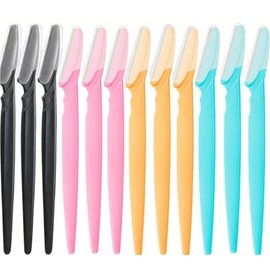 12 pcs facial hair removal razors (multi-color)