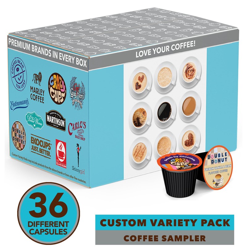 Crazy Cups Flavored Coffee Pods Variety Pack for Keurig K