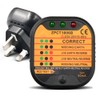 Automatic Power Socket Tester, 220-250V Electric Rcd Outlet Tester Plug