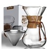 AGOGO Pour Over Coffee Maker Glass - 6/8/10 Cup Barista