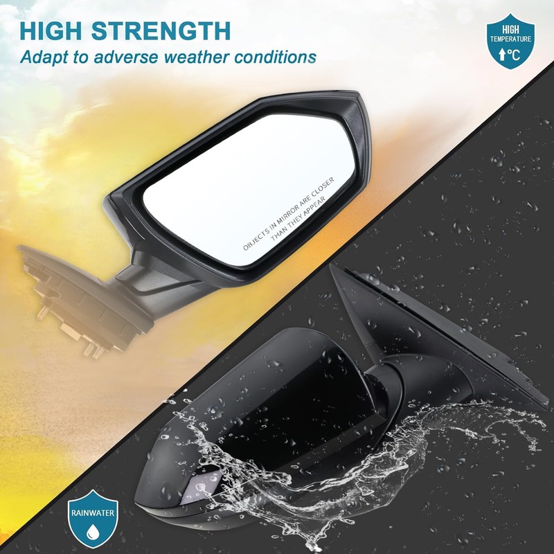 Right Passenger Side Mirror Compatible With 2021 2022 2023 2024