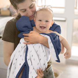 Muslin Baby Blanket for Boys: Cotton Toddler Blanket for Daycare