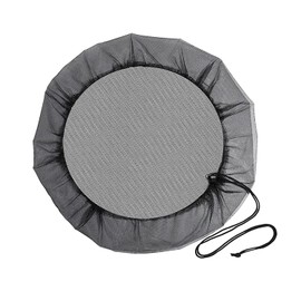 YHXiXi 39inch Mesh Cover Water Collection Buckets Cover Rain Collection Barrels Netting Screen to Keep Leaves and Debris Out for Rain Barrel with Drawstring