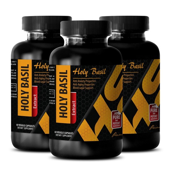 liver cleanse - HOLY BASIL LEAF EXTRACT 745mg - kidney stone breaker - 3 Bottles