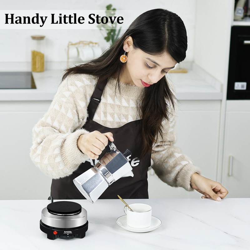 Artilife 500W Small Hot Plate Mini Hot Plate,500w Small Electric