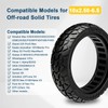 60/70-6.5 Scooter Tire Tubeless, 10x2.50 Front or Rear Replacement Explosion-Proof