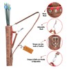 Brown Leather Quiver Traditional Leather Archery Quiver Arrow Holder Waist/Hip