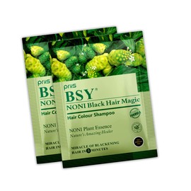 BSY Noni black hair magic shampoo | Noni hair colour | Noni hair dye | Noni shampoo | Hair dye | Hair dye shampoo | Hair colour shampoo | Black hair shampoo