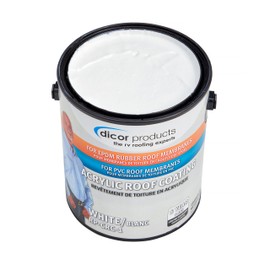 Dicor RP-CRC-1 EPDM Rubber Roof Acrylic Coating Part 2 - White, 1 Gallon