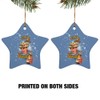 Retro Fishing Makes Me Thirsty Star-Shaped Porcelain Holiday Christmas Tree
