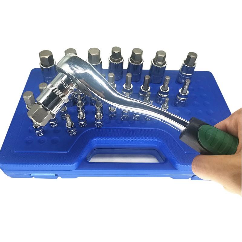 Master Hex Bit Socket Set Allen Wrench Bit Kit Hex