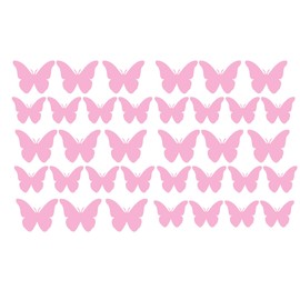 60 Second Makeover Limited Pack Of 35 Vinyl Butterfly Butterflies Stickers Car Bike Scooter Helmet Decal Laptop Decorative Window