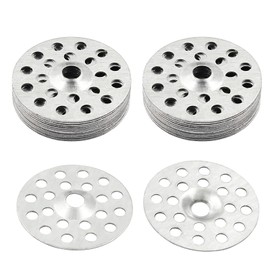 Coufce 100pcs 1 inch Plaster Washers Zinc Metal Washer, Plaster Repair Washers Profile Washer for Wall, Ceiling, and Drywall Repair