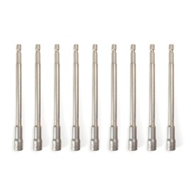 VCT 10pc 5/16" inch SAE 6" Extra Long Hex Shank Quick Magnetic Nut Setter Driver