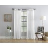 Archaeo Washed Cotton Twist Tab Curtain, 52" x 108", White