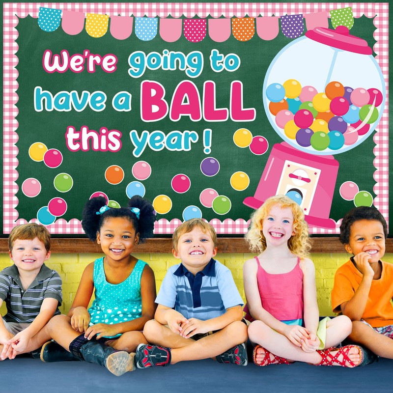 Gumball Machine Bulletin Board Set Pink Bubble Gumballs Bulletin Board