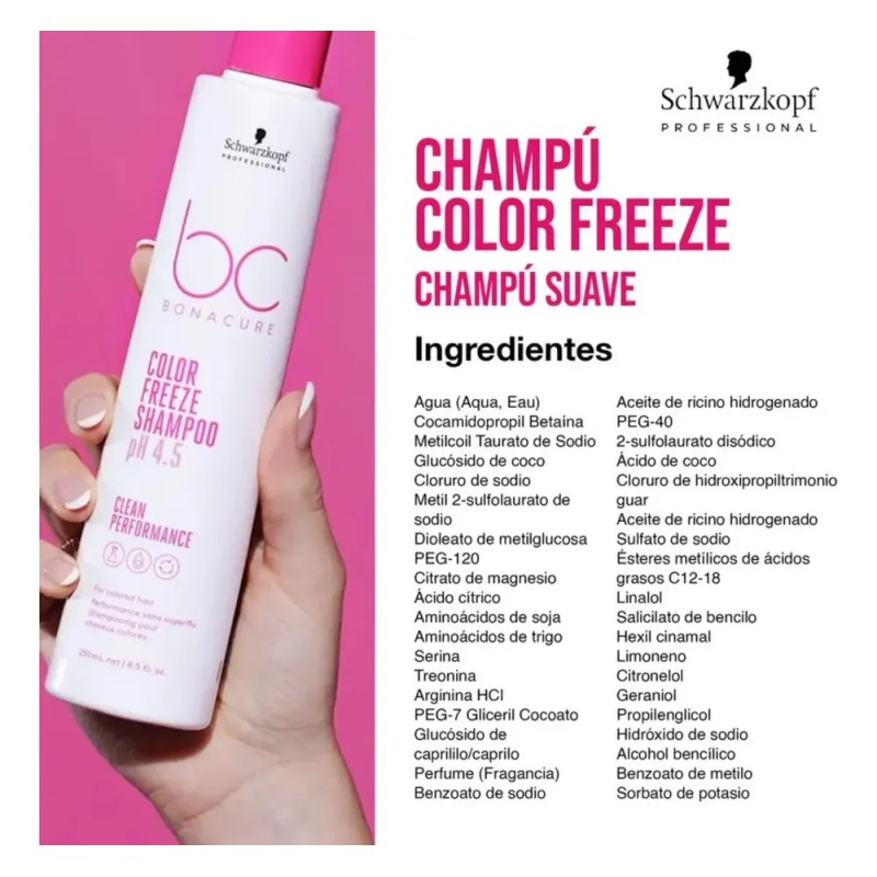 Bonacure Color Freeze Shampoo Protector De Color 250 Ml