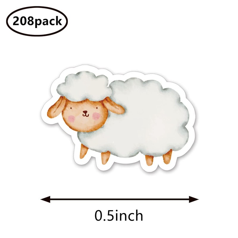 Sheep Lamb Planner Stickers, 0.5in Monthly Scrapbooking Arts Kids DIY