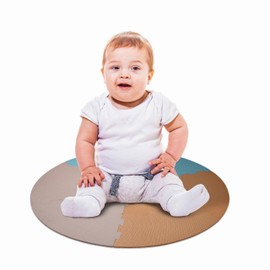 Childlike Behavior Premium Foam Play Mat - Baby Floor Mat, Playing Pen Foam Mats for Floor - Tummy Time Playmat Cushion Protection & Crawling Mat Tiles in Playroom - Play Mats for Kids and Toddler