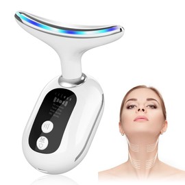 IVEOPPE Face Massager - 4 Modes Face Lifting Device, 45°C V Face Massager for Removing Wrinkles and Skin Tightening, Ems Device Face, Face Massager, Vibration Massager, White