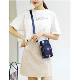 fourfivesix Haru Women's Smartphone Pouch, Shoulder Bag, Large Capacity, Mini Cute Pochette, Mini Pouch, Smartphone Shoulder Bag, Stylish, Strap, Stylish, Lightweight, Waterproof Pochette, Smartphone