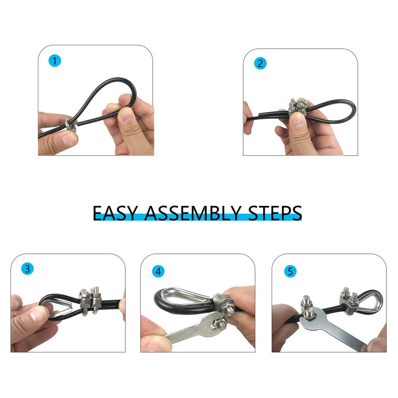 LFJ Replacement Gym Cable Fitness Pulley Cable Steel Wire Rope