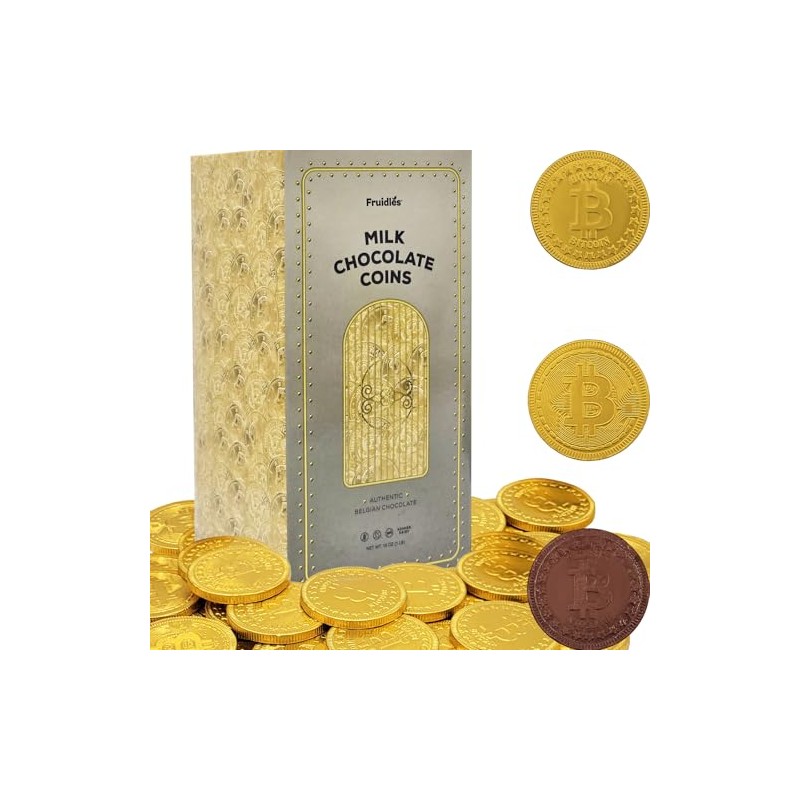 Original Vault Crypto Chocolate Coins, Made with Premium Belgian Chocolate,