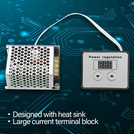 dimmer 3000 watt, Hilitand 4000W High Power SCR Electronic Voltage Regulator, AC 220V Motor Speed Controllers, Speed Control Dimmer Thermostat