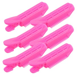 Baluue 6pcs Hair Rollers Clips for Curly Hairstyle Plastic Hair Styling Tools for Volume Suitable for
