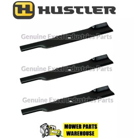 HUSTLER 3 GENUINE OEM HUSTLER 48" MOWER BLADES 601123 RAPTOR SD TRIMSTAR FASTRAK SDX XDX