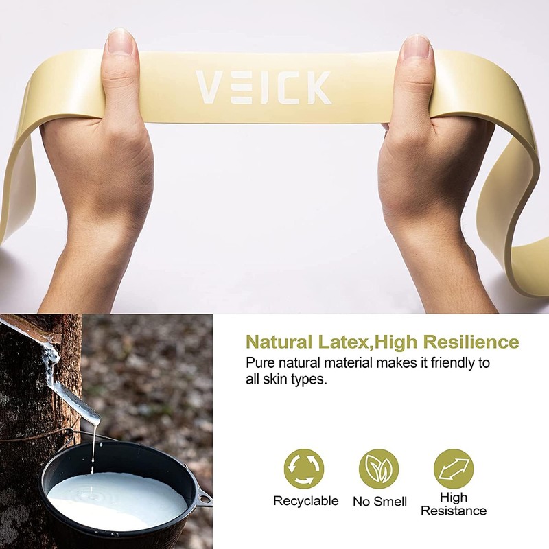 VEICK Resistance Exercise Band Set Workout Tension Bands Fitness Bands