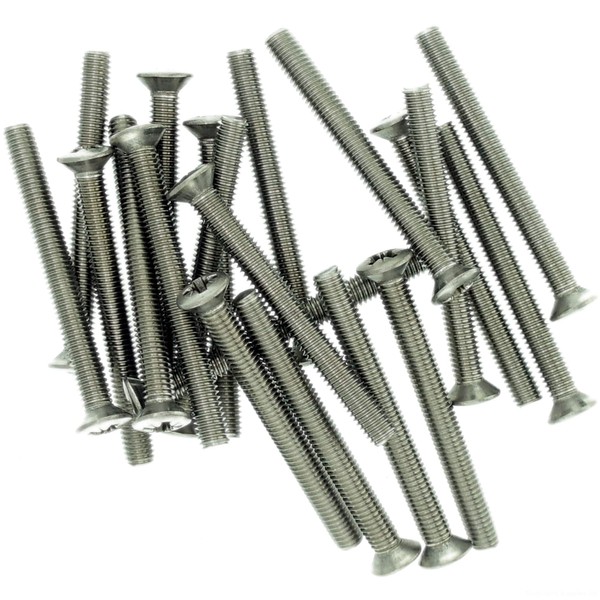 M2.5 (2.5mm x 10mm) Pozi Raised Countersunk Machine Screw (Bolt)