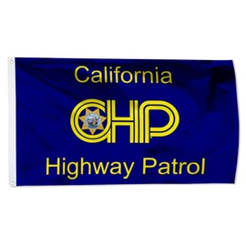 Fyon California Highway Patrol Flag USA CHP Flags Tapestry 3x5Ft Vivid Color Double Stitched Polyester Banner (Two-Side Printed)