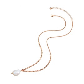 Glanzstücke München Women's Necklace 925 Sterling Silver, Silver, Pearl