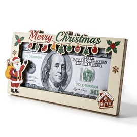 Christmas Money Holders for Cash Wooden Cash Gift Box