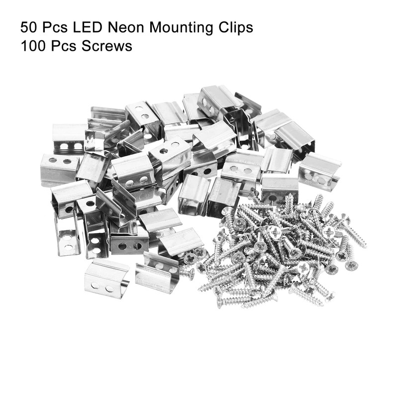 MECCANIXITY 50 Clips de Montaje de Cuerda Led, Soportes de
