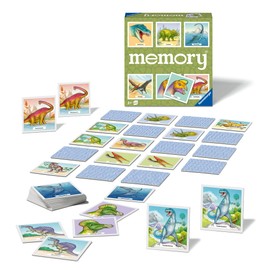 Ravensburger memory® Dinosaur - 20924 - The Classic Game for Dino Fans, Memory Game for 2-8 Players from 3 Years
