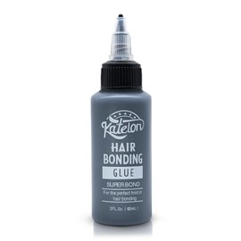 Hair Glue for Quick Weave 2oz - Professional Hair Bonding Glue for Wigs & Hair Extensions | Strong Hold, Waterproof & Non-Damaging Formula | Easy Application with Precision Nozzle 60ml Black